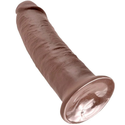 KING COCK - 10 DILDO BRAUN - 25.4 CM - Dildo mit Saugnapf