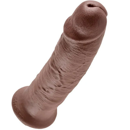 KING COCK - 10 DILDO BRAUN - 25.4 CM - Dildo mit Saugnapf