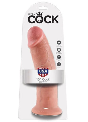 KING COCK - 10 DILDO FLEISCH - 25.4 CM - Dildo mit Saugnapf