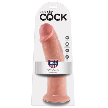 KING COCK - 10 DILDO FLEISCH - 25.4 CM - Dildo mit Saugnapf