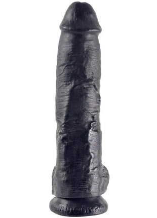 Black strukturierter silikon dildo mit abgerundetem kopf und grundplatte von snoopedream king cock 25,4 cm