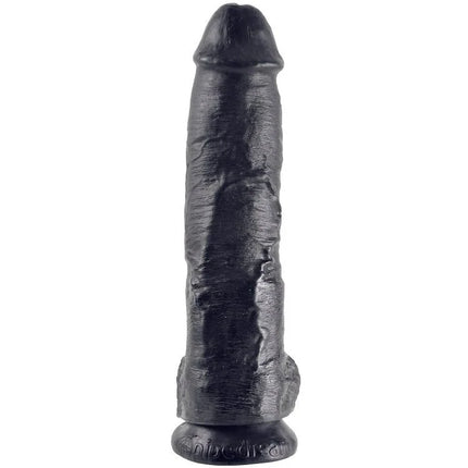 Black strukturierter silikon dildo mit abgerundetem kopf und grundplatte von snoopedream king cock 25,4 cm