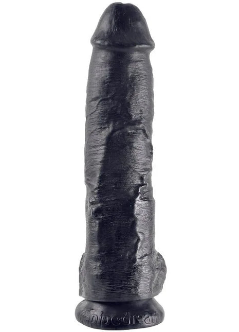Black strukturierter silikon dildo mit abgerundetem kopf und grundplatte von snoopedream king cock 25,4 cm