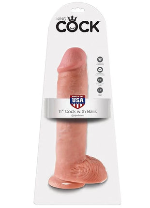 KING COCK - 11 SAUGNAPF DILDO - 28 CM - Dildo mit Saugnapf