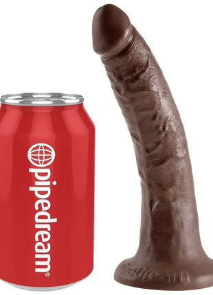 KING COCK - 7 SCHOKO DILDO - 17.8 CM - Dildo mit Saugnapf