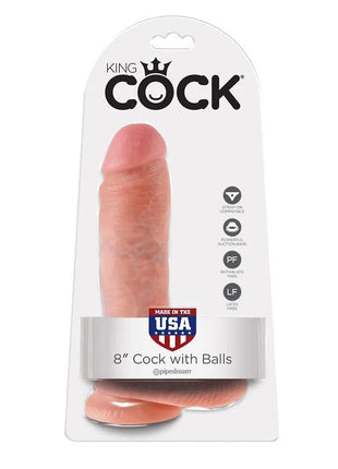 KING COCK - 8 SAUGNAPF DILDO - 20.3 CM - Dildo mit Saugnapf