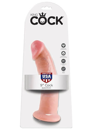KING COCK - 9 DILDO - 22.9 CM - Dildo mit Saugnapf
