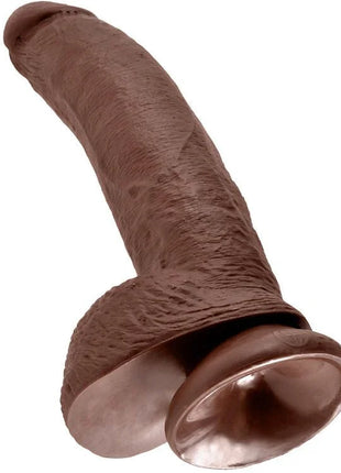 KING COCK - 9 DILDO BRAUN - 22.9 CM - Dildo mit Saugnapf