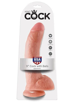 KING COCK - 9 SUAGNAPF DILDO - 22.9 CM - Dildo mit Saugnapf