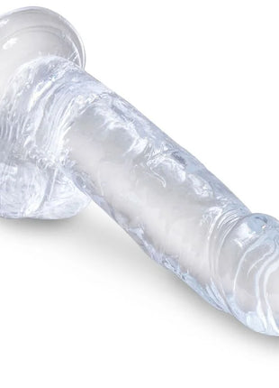 KING COCK - CLEAR REALISTISCHER PENIS MIT EIEREN - 15.2 CM TRANSPARENT - Dildos