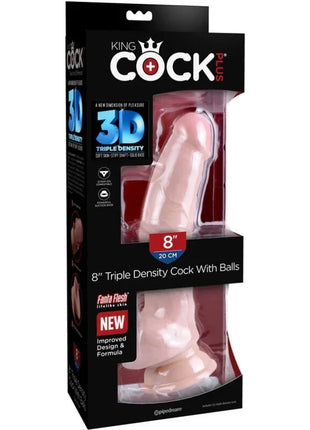 KING COCK - DENSITY-DILDO - 18.4 CM - Dildo mit Saugnapf