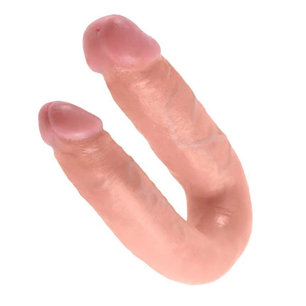 Pink silikon doppeldildos toy king cock mit 13,9 cm länge für doppelte penetrierung natürliches gefühl