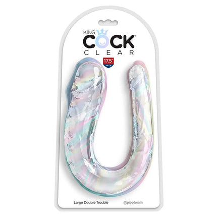 KING COCK - DOUBLE TROUBLE DOPPELDILDO - 44 CM - Doppelpenetration