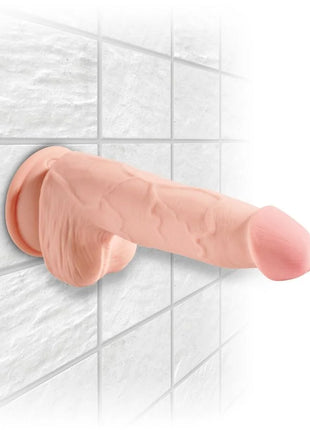 KING COCK - DREIFACHDENSITTSHAHN - 19 CM - Dildo mit Saugnapf