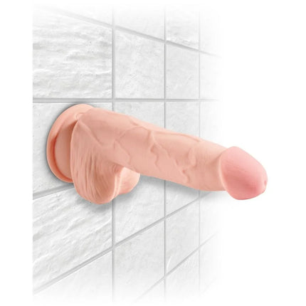 KING COCK - DREIFACHDENSITTSHAHN - 19 CM - Dildo mit Saugnapf