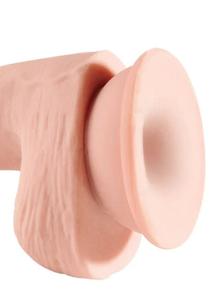 KING COCK - DREIFACHER DICHTEHAHN - 14 CM - Dildo mit Saugnapf