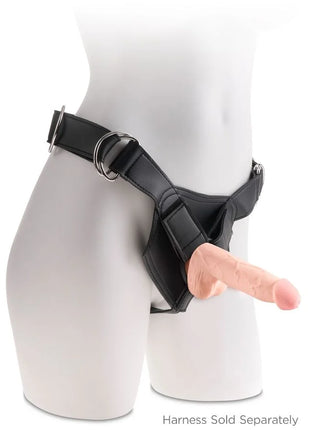 KING COCK - DREIFACHER DICHTEHAHN - 14 CM - Dildo mit Saugnapf