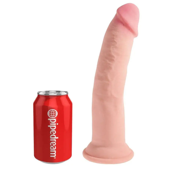 KING COCK - DREIFACHER DICHTEHAHN - 23 CM - Dildo mit Saugnapf