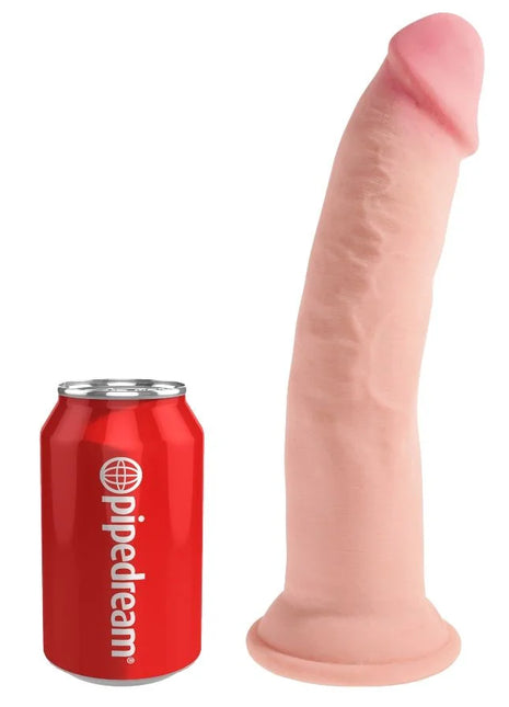 KING COCK - DREIFACHER DICHTEHAHN - 23 CM - Dildo mit Saugnapf