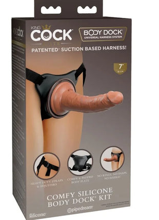 KING COCK - ELITE BEQUEMER VERSTELLBARER GURT MIT DILDO - 17.8 CM - Geschirre