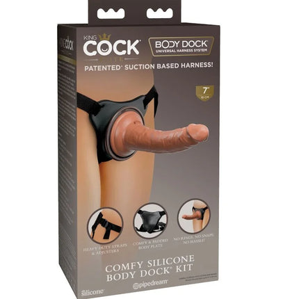 KING COCK - ELITE BEQUEMER VERSTELLBARER GURT MIT DILDO - 17.8 CM - Geschirre