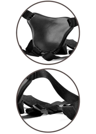 KING COCK - ELITE DELUXE VERSTELLBARER HARNESS-KIT RING MIT HODEN & DILDO - 20.3 CM - Geschirre