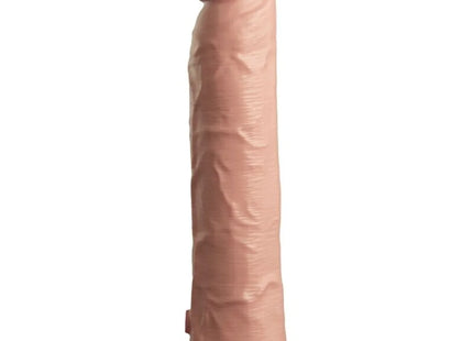 KING COCK - ELITE REALISTISCHER DILDO VIBRATOR & SILIKON FERNBEDIENUNG - 23 CM - Dildo mit Saugnapf