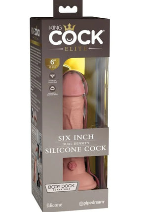 KING COCK - ELITE REALISTISCHER SILIKONDILDO - 15.2 CM - Dildo mit Saugnapf
