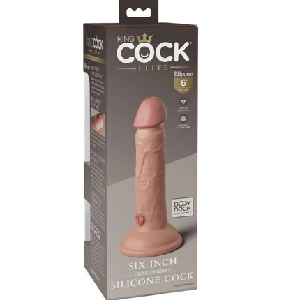 KING COCK - ELITE REALISTISCHER SILIKONDILDO - 15.2 CM - Dildo mit Saugnapf