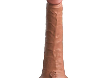 KING COCK - ELITE REALISTISCHER SILIKONDILDO - 17.8 CM KARAMELL - Dildo mit Saugnapf
