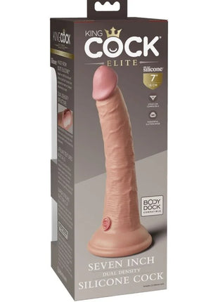 KING COCK - ELITE REALISTISCHER SILIKONDILDO - 17.8 CM - Dildo mit Saugnapf