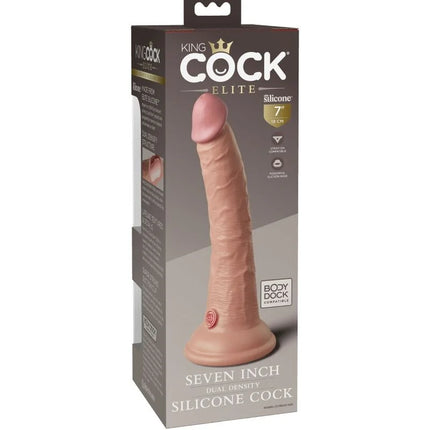 KING COCK - ELITE REALISTISCHER SILIKONDILDO - 17.8 CM - Dildo mit Saugnapf
