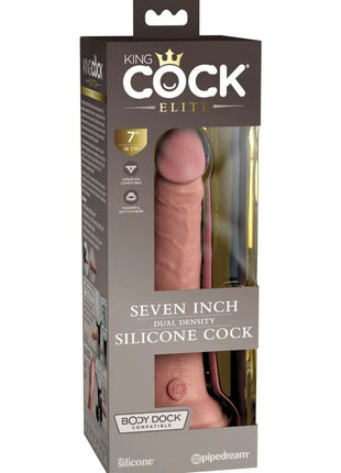 KING COCK - ELITE REALISTISCHER SILIKONDILDO - 17.8 CM - Dildo mit Saugnapf