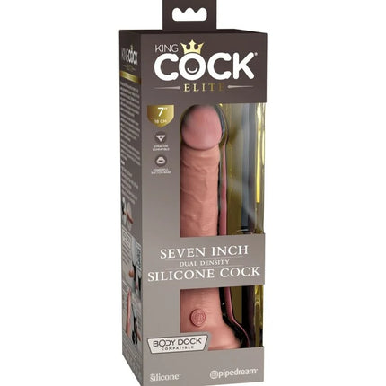KING COCK - ELITE REALISTISCHER SILIKONDILDO - 17.8 CM - Dildo mit Saugnapf