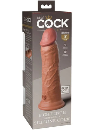 KING COCK - ELITE REALISTISCHER SILIKONDILDO - 20.3 CM KARAMELL - Dildo mit Saugnapf