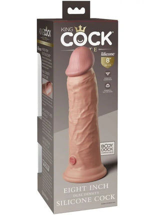 KING COCK - ELITE REALISTISCHER SILIKONDILDO - 20.3 CM - Dildo mit Saugnapf
