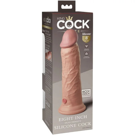 KING COCK - ELITE REALISTISCHER SILIKONDILDO - 20.3 CM - Dildo mit Saugnapf