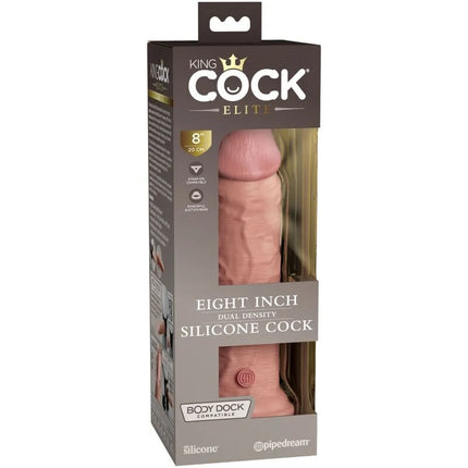 KING COCK - ELITE REALISTISCHER SILIKONDILDO - 20.3 CM - Dildo mit Saugnapf
