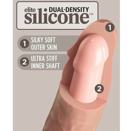 KING COCK - ELITE REALISTISCHER SILIKONDILDO - 20.3 CM - Dildo mit Saugnapf