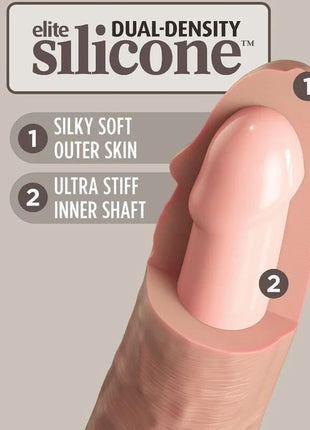 KING COCK - ELITE REALISTISCHER SILIKONDILDO - 23 CM - Dildo mit Saugnapf
