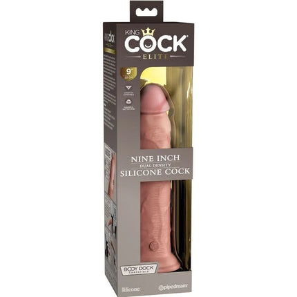 KING COCK - ELITE REALISTISCHER SILIKONDILDO - 23 CM - Dildo mit Saugnapf