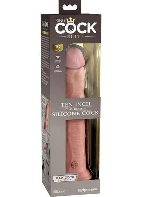 KING COCK - ELITE REALISTISCHER SILIKONDILDO - 25.4 CM - Dildo mit Saugnapf
