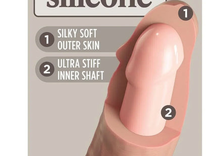 KING COCK - ELITE REALISTISCHER SILIKONDILDO - 25.4 CM - Dildo mit Saugnapf