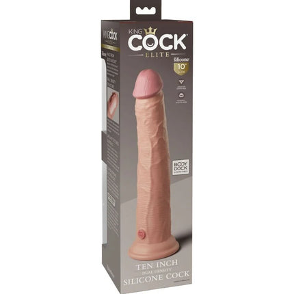 KING COCK - ELITE REALISTISCHER SILIKONDILDO - 25.4 CM - Dildo mit Saugnapf