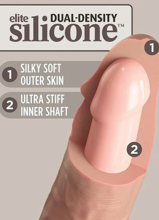 KING COCK - ELITE REALISTISCHER SILIKONDILDO - 28 CM - Dildo mit Saugnapf