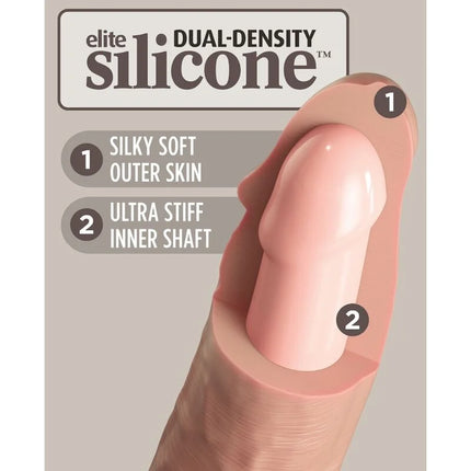 KING COCK - ELITE REALISTISCHER SILIKONDILDO - 28 CM - Dildo mit Saugnapf