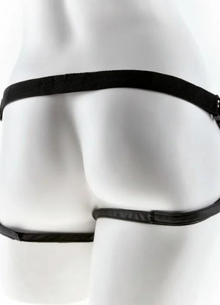 Schwarzer KING COCK fit rite harness aus lederähnlichem material mit verstellbaren riemen und schnalle