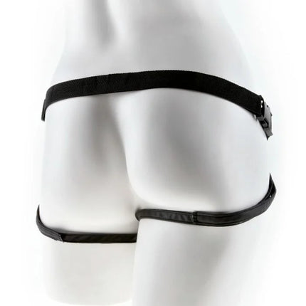 Schwarzer KING COCK fit rite harness aus lederähnlichem material mit verstellbaren riemen und schnalle