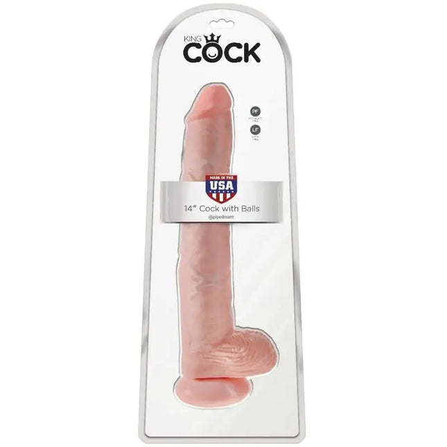 KING COCK - HAHN MIT EIER - 35.6 CM - Dildo mit Saugnapf