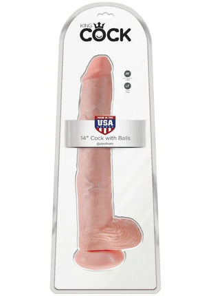 KING COCK - HAHN MIT EIER - 35.6 CM - Dildo mit Saugnapf